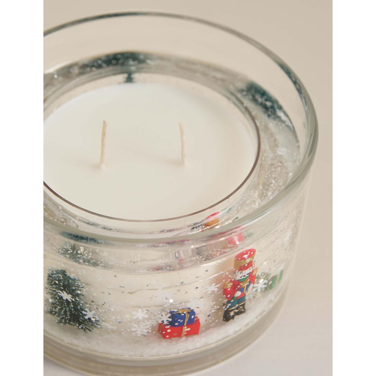 Marks & Sparkle™ Nutcracker 2 Wick Light Up Scented Candle Multi – image 3