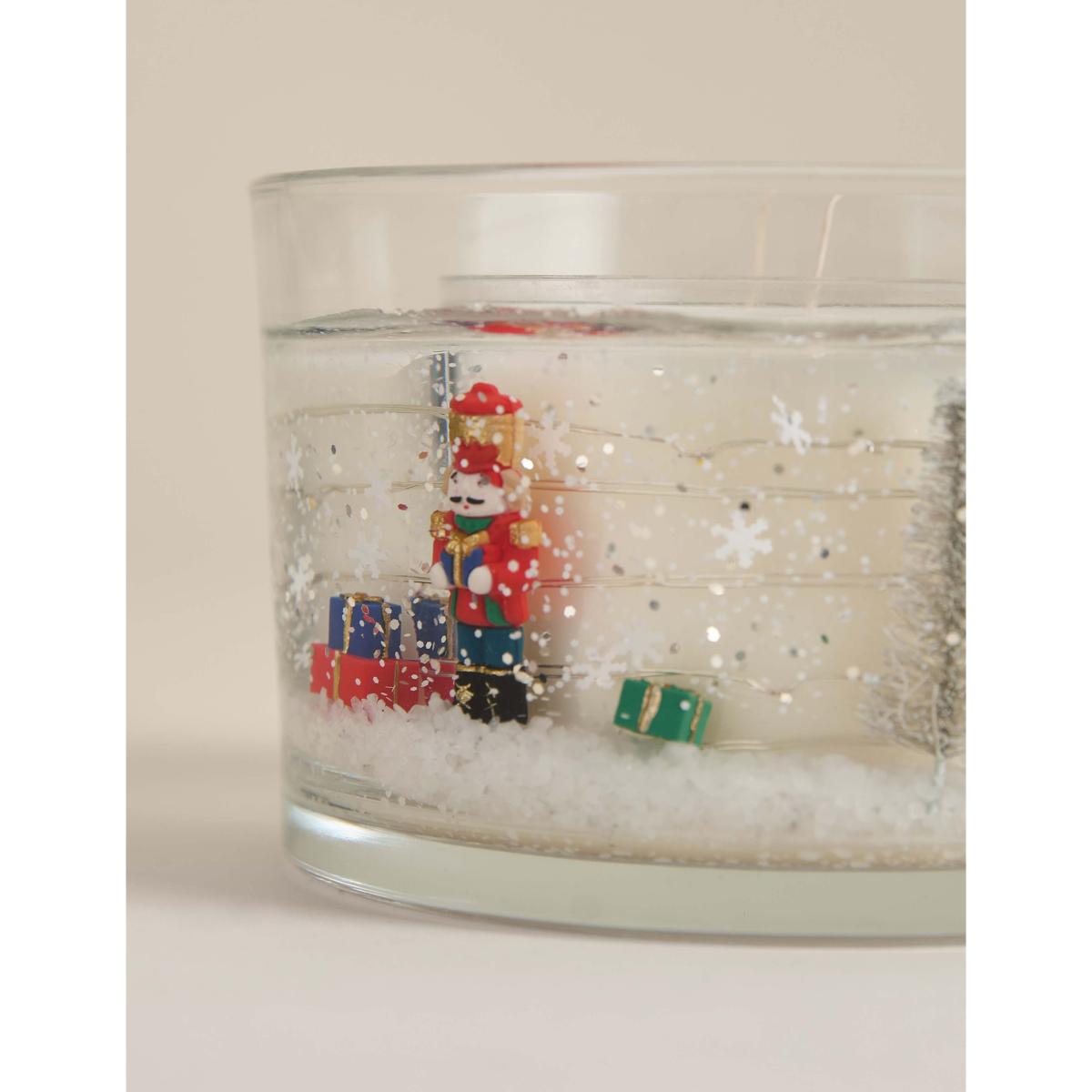 Marks & Sparkle™ Nutcracker 2 Wick Light Up Scented Candle Multi – image 4