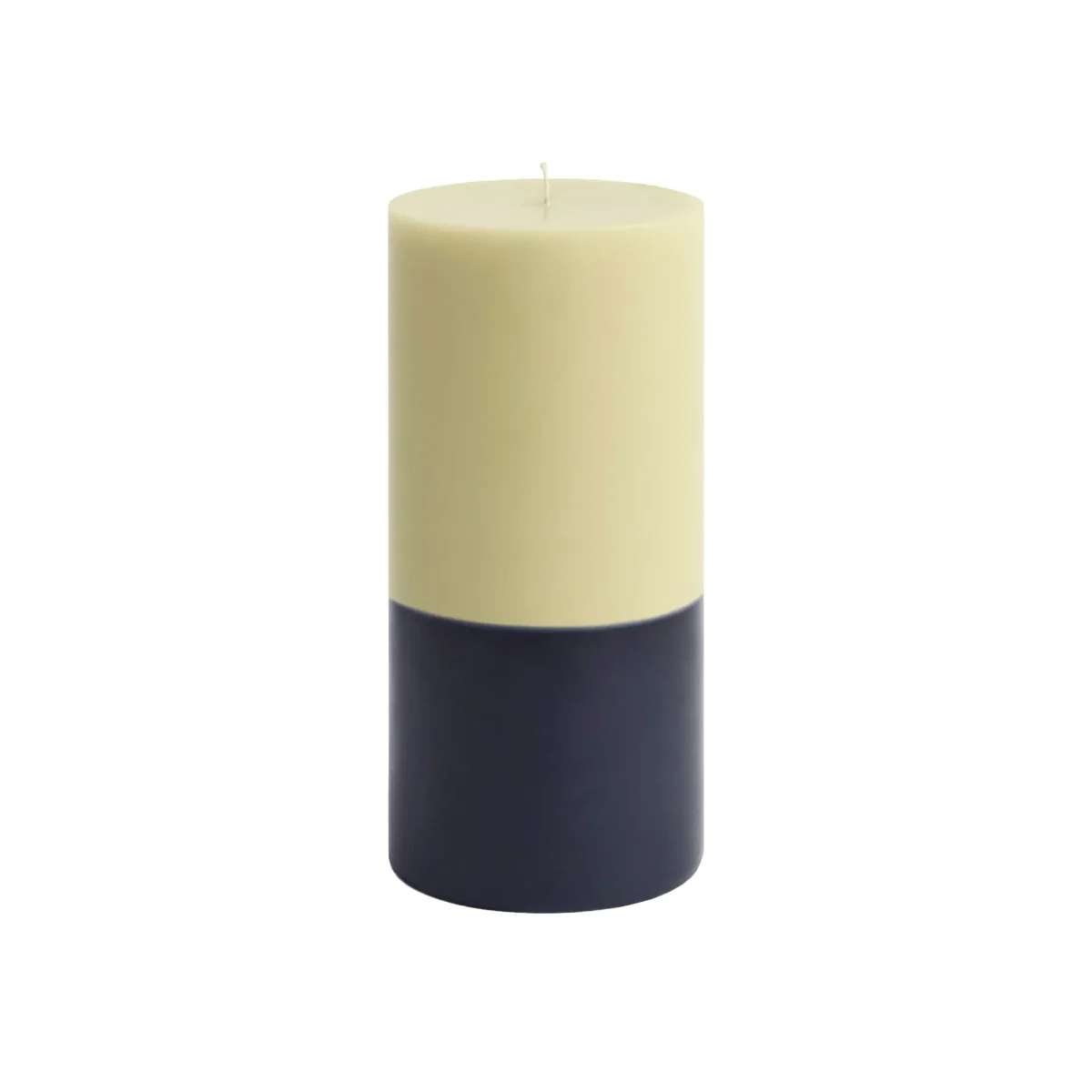 HAY Silo Candle pillar candle Lime white-midnight blue Ø9.5x20 cm