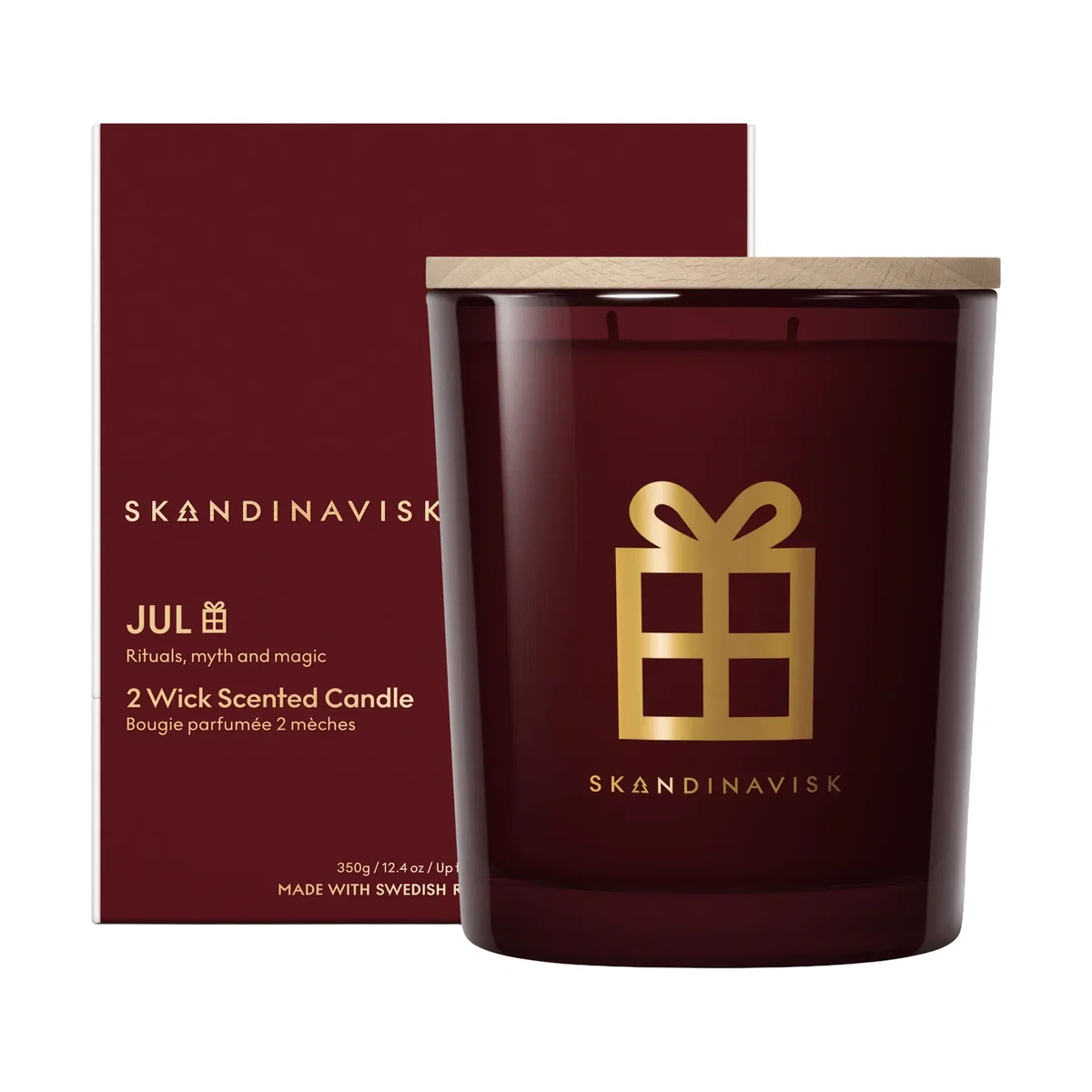 Skandinavisk Jul Gold Symbol scented candle 350 g 2 wicks – image 5