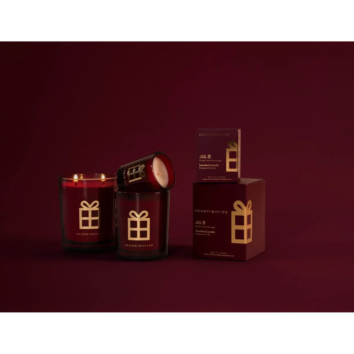 Skandinavisk Jul Gold Symbol scented candle 350 g 2 wicks – image 6