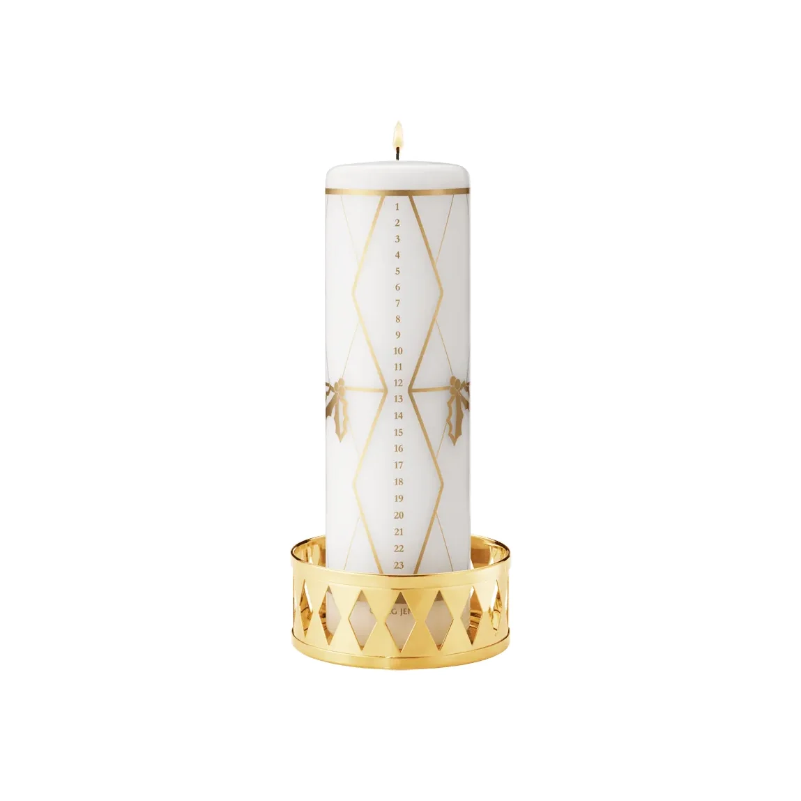 Georg Jensen 2026 advent candle Gold print – image 1