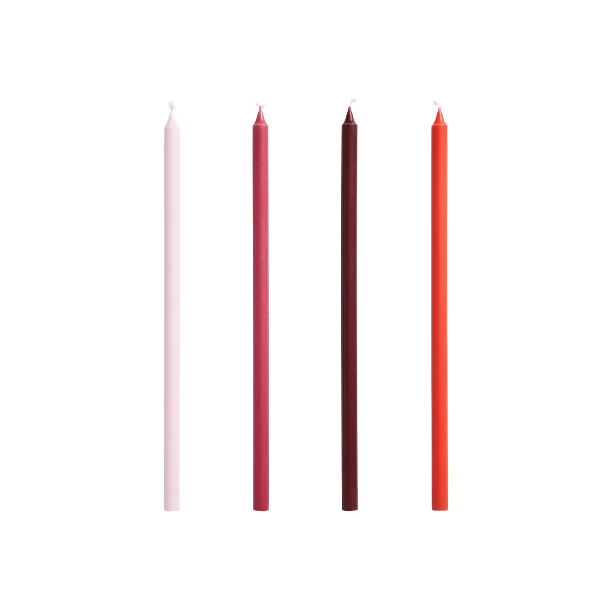 HAY Slim candles 4-pack Pink-red