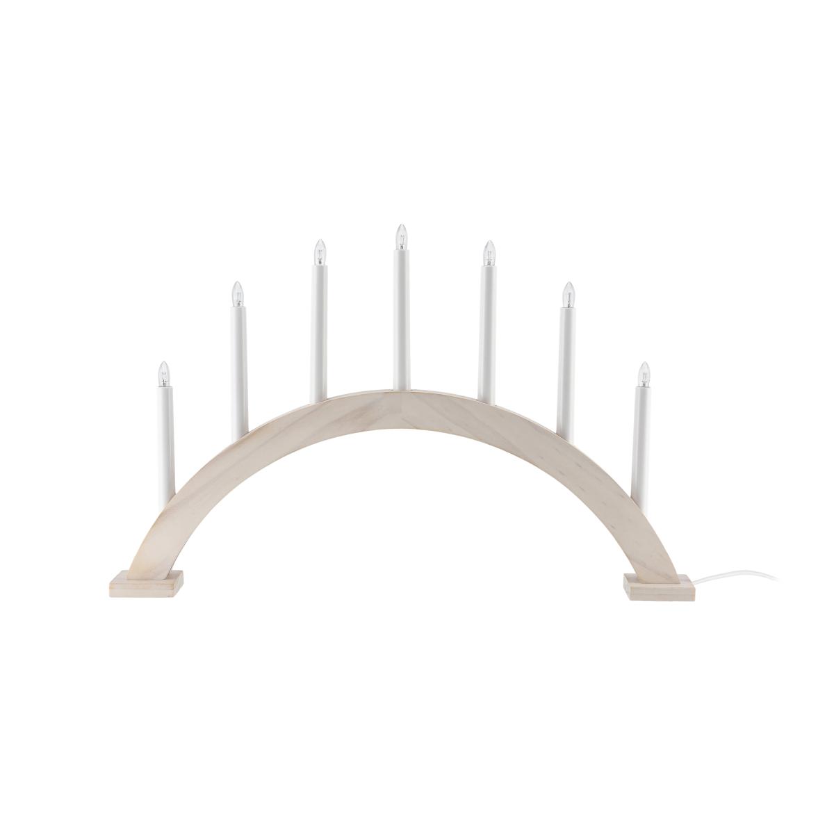 Scandi Living Sky advent candle bow 41 cm white washed – image 2