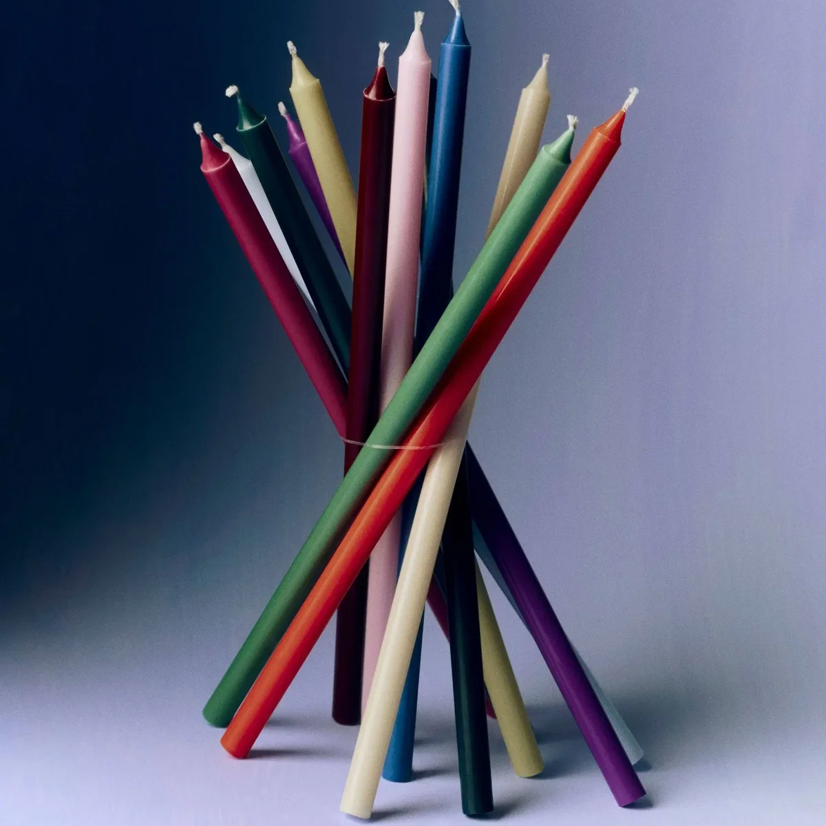 HAY Slim candles 4-pack Purple-blue – image 2