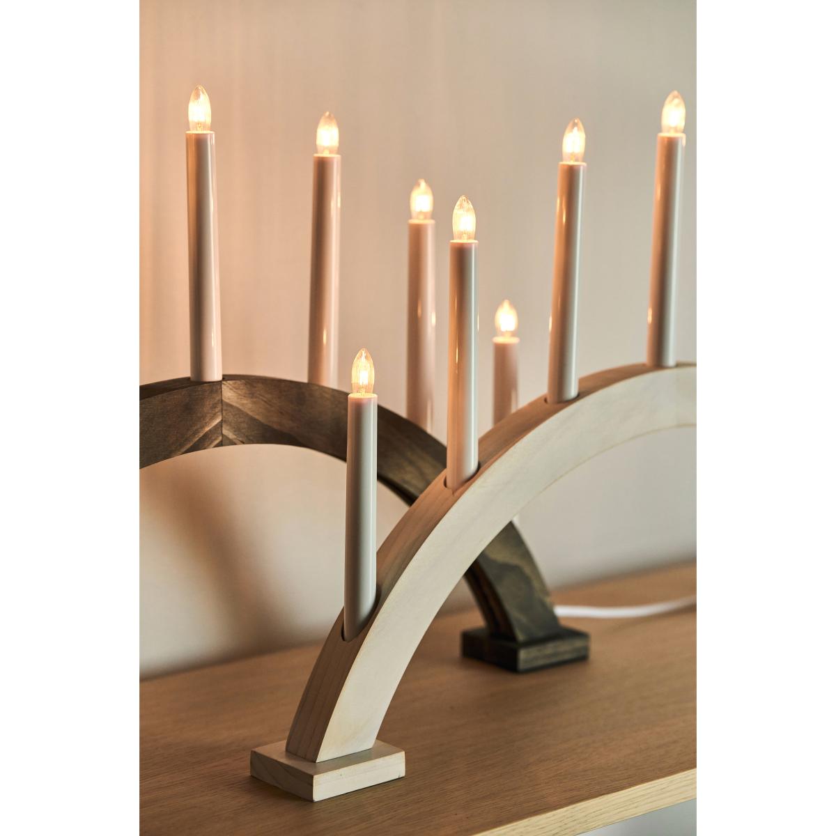 Scandi Living Sky advent candle bow 41 cm Dark oil – image 5