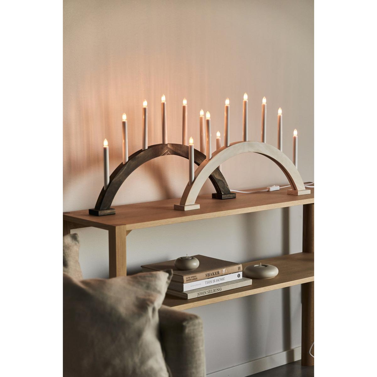 Scandi Living Sky advent candle bow 41 cm Dark oil – image 6