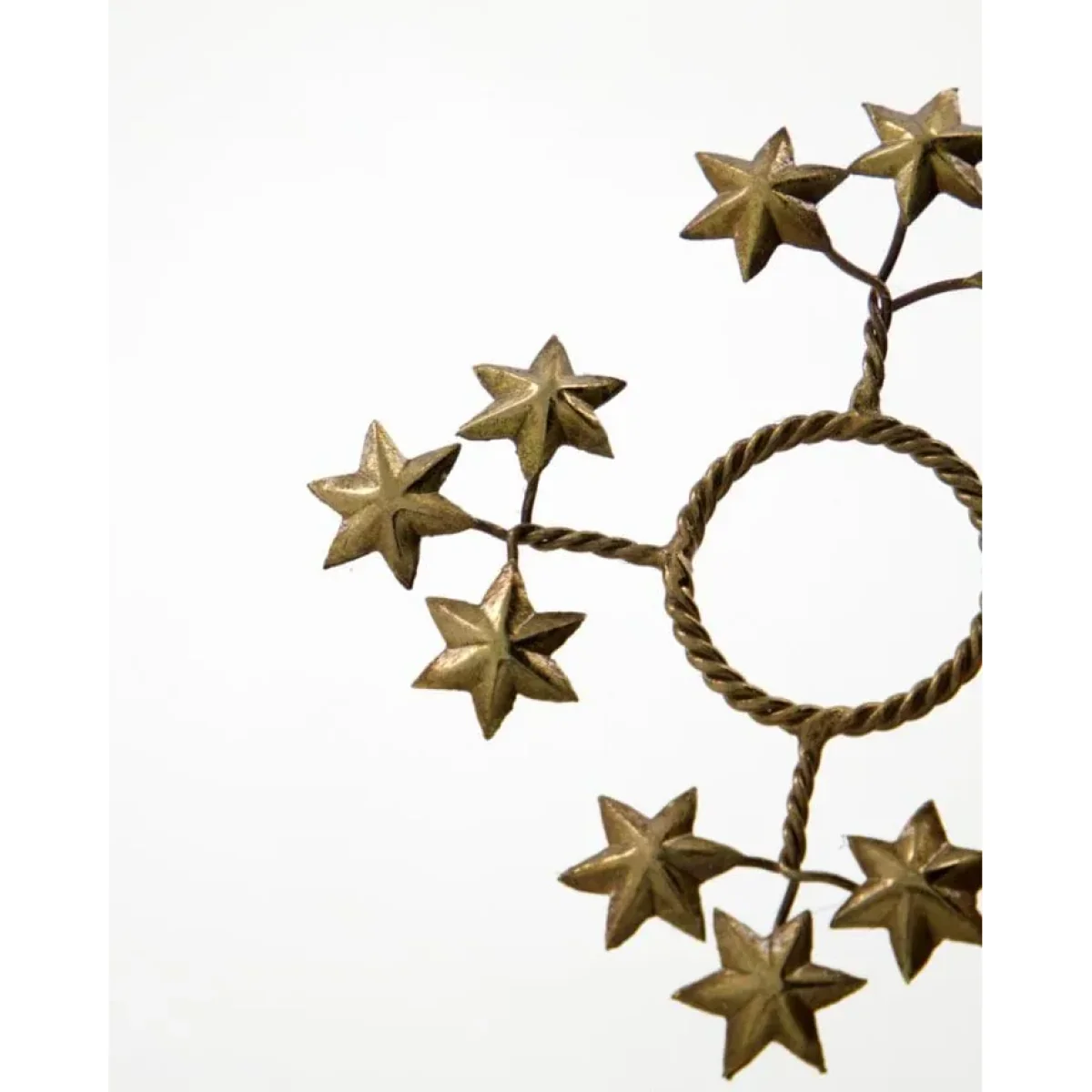 House Doctor Star candle ring 4-pack Golden – image 3