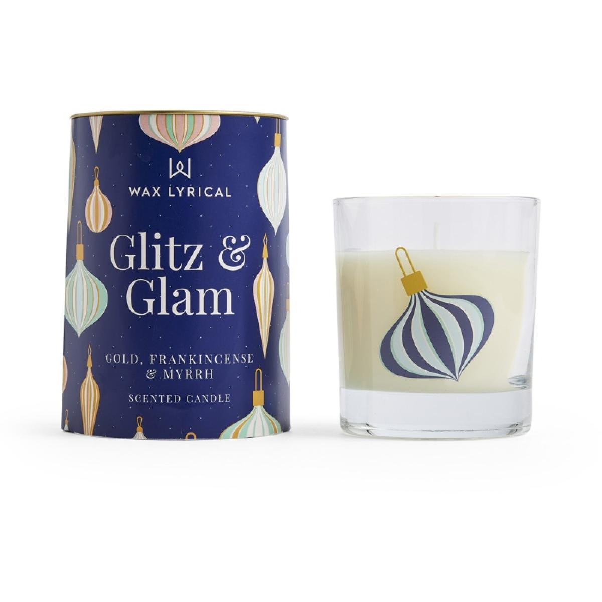 Wax Lyrical Merry and Bright Candle Glitz and Glam In Blue – image 2