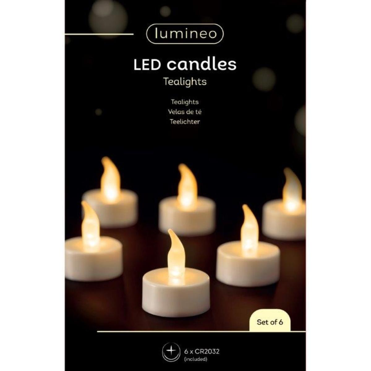 Lumineo Box Of 6 LED Tealights In WarmWhite – image 7