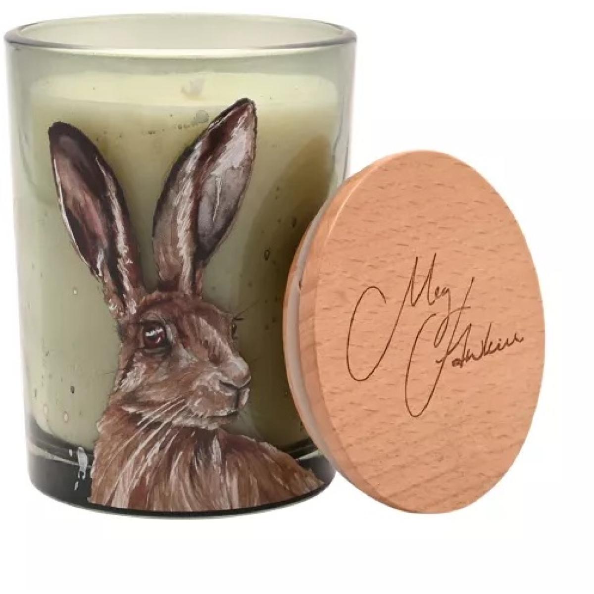 Meg Hawkins Candle Hare - White Lavendar and Camomile - 250g In Green – image 2