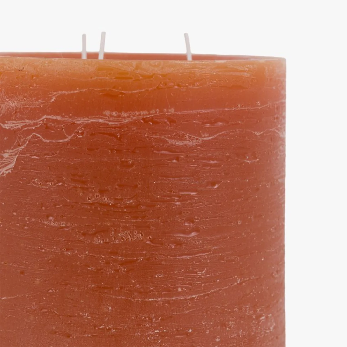 Country Pillar Candle in Rustic Tan, Large – image 3