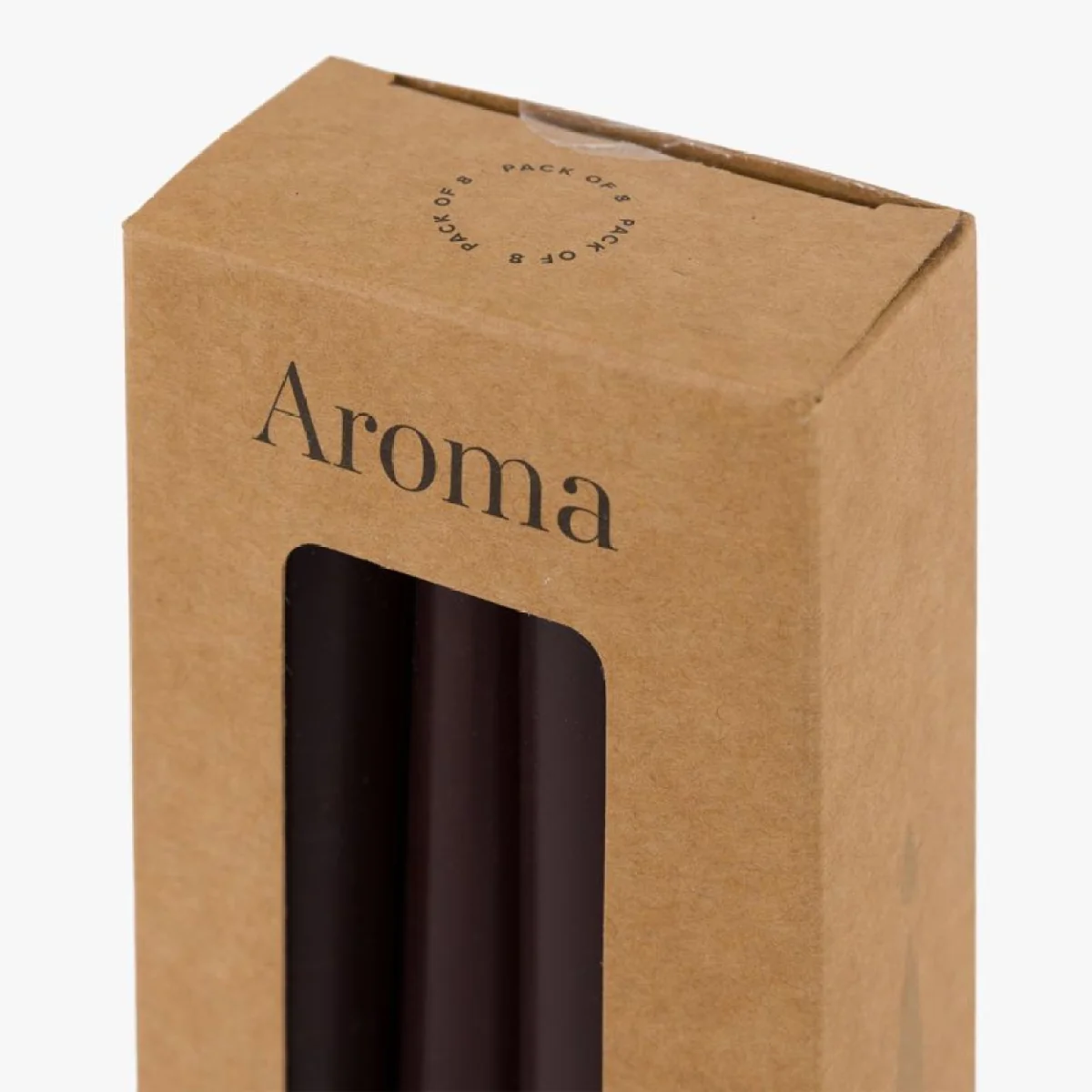 Lucera Tapered Dinner Candles in Espresso, Set of 8 – image 6