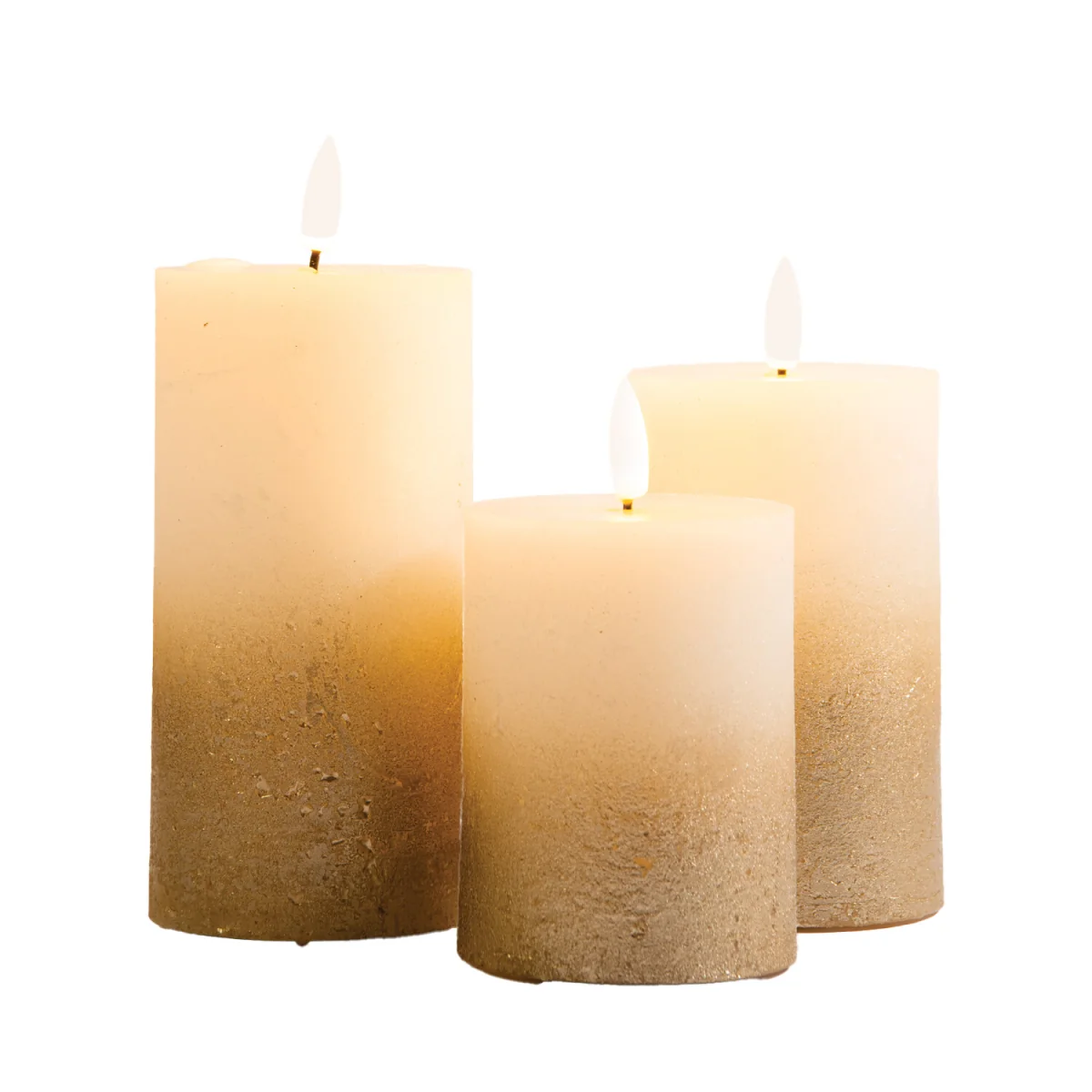 Ombre Finish LED Candle Set – image 3