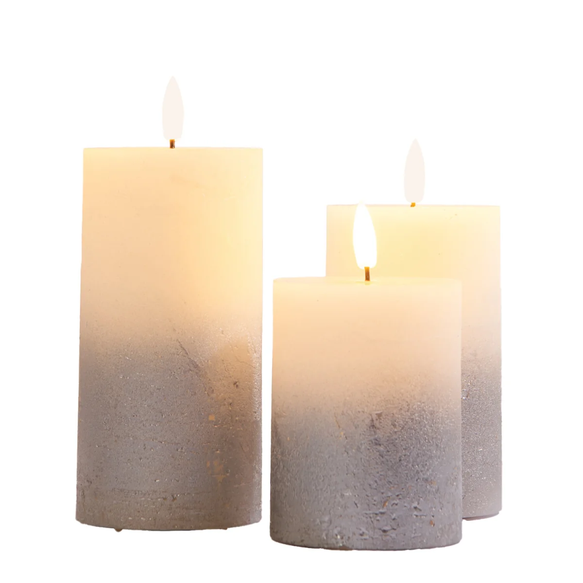 Ombre Finish LED Candle Set – image 4