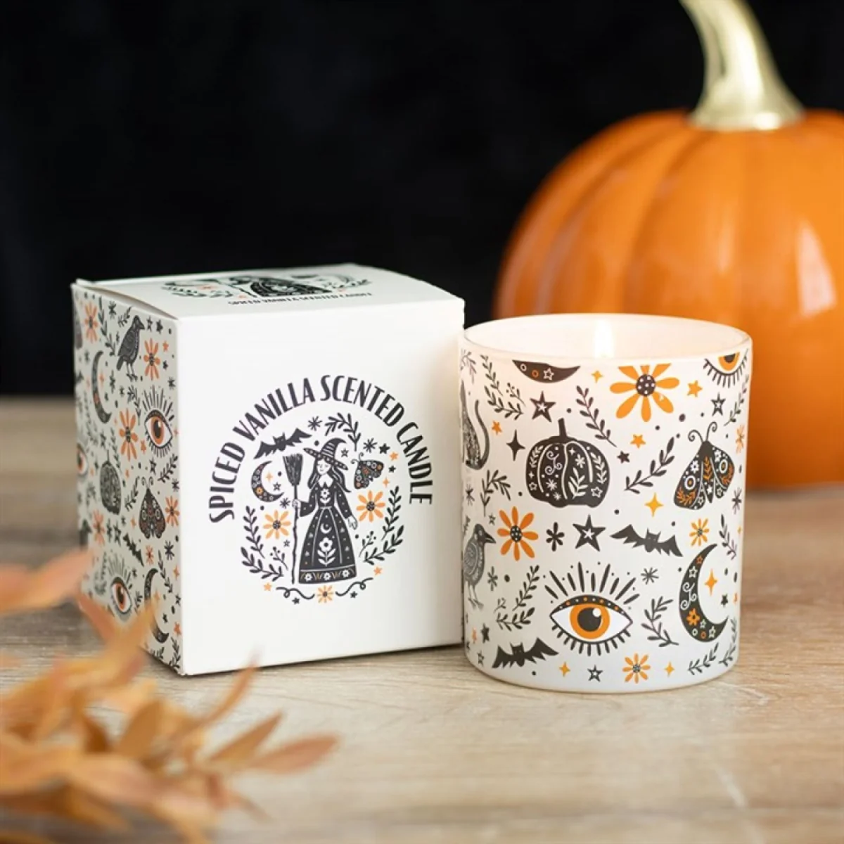Frightful Folk Spiced Vanilla Scented Candle in Printed Jar - Multi – image 2