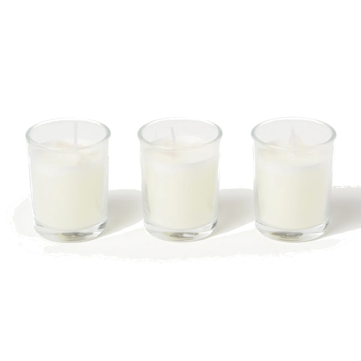 Rose Quartz Rose Eucalyptus Crystal Scented Candle Set Pack of 3 - Rose – image 1