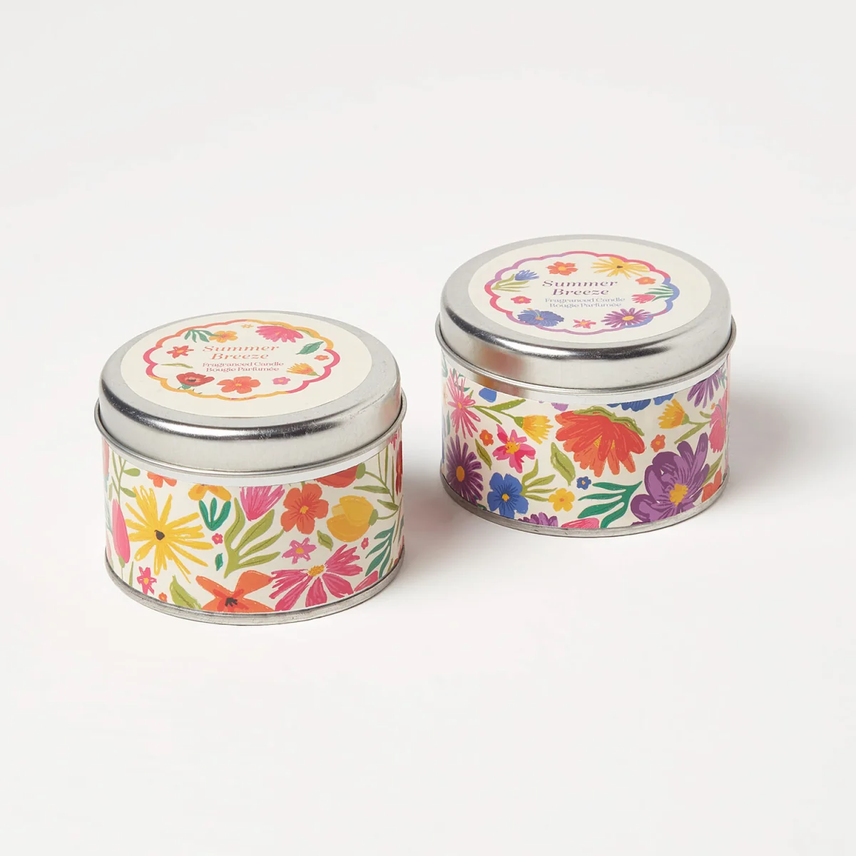 Summer Breeze Scented Candle Tins (Set of 6) - White – image 2