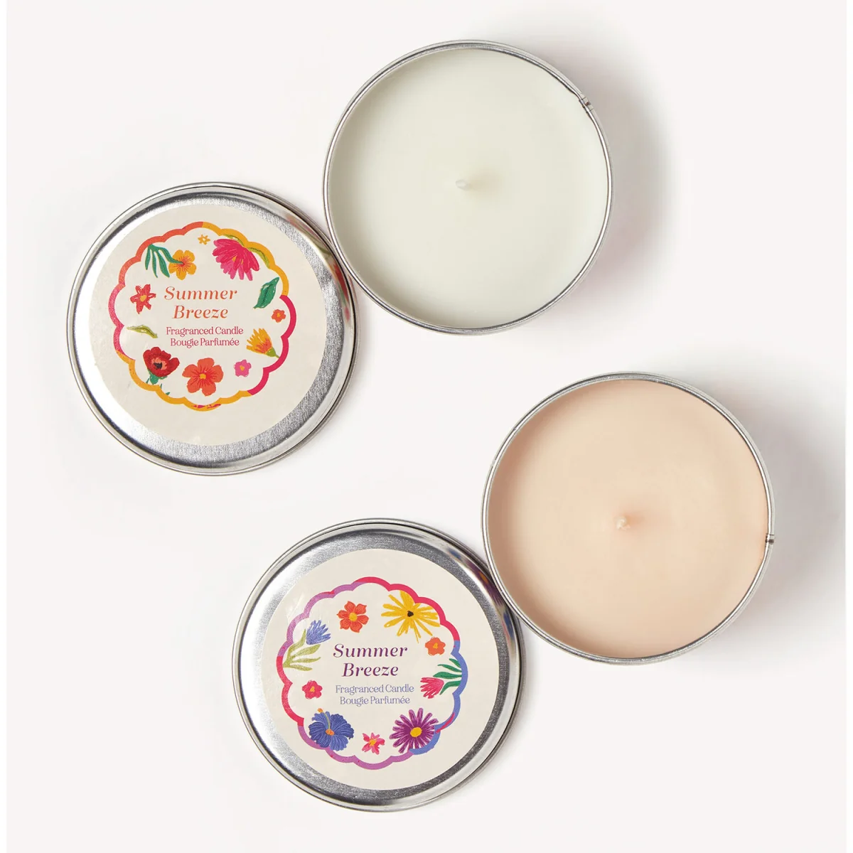 Summer Breeze Scented Candle Tins (Set of 6) - White – image 3