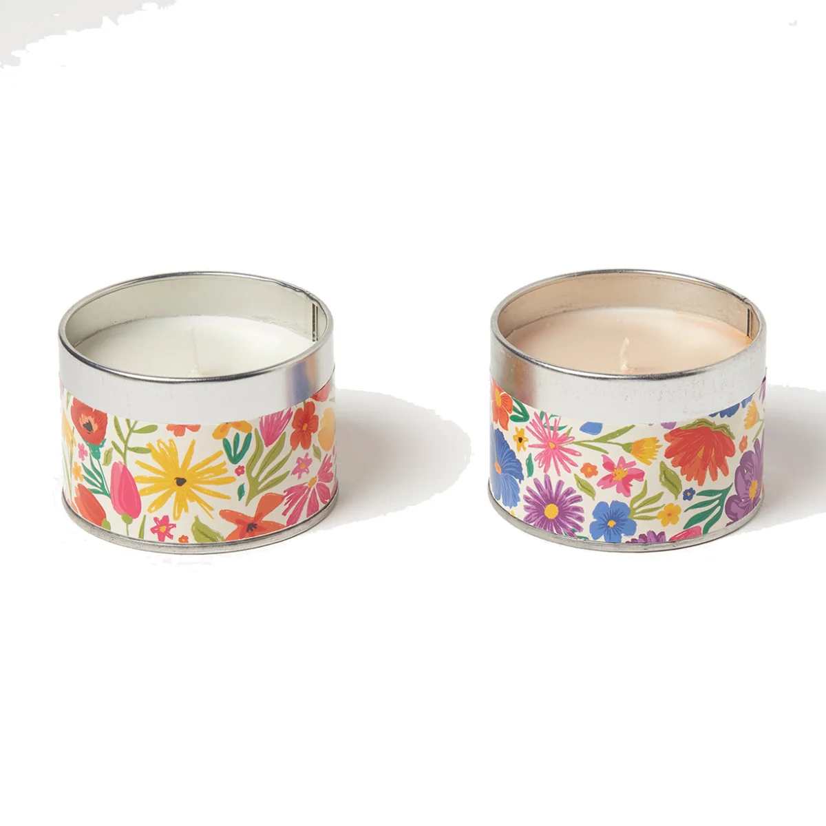 Summer Breeze Scented Candle Tins (Set of 6) - White – image 1