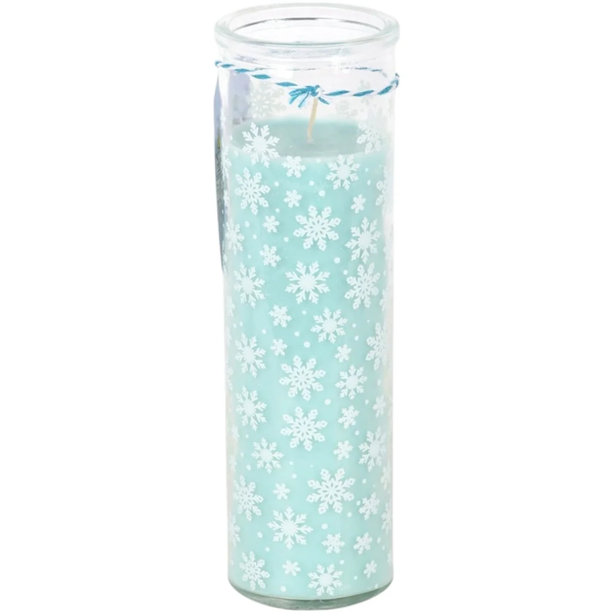 Snow Day Snowflake Print Tube Candle - Ice Blue – image 2
