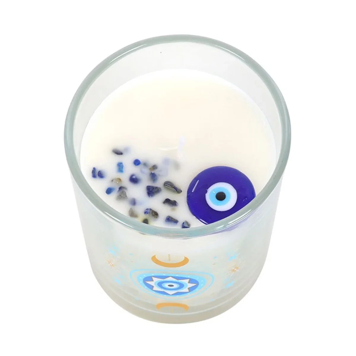 Something Different Under Watchful Eyes White Rose Candle - Blue – image 2