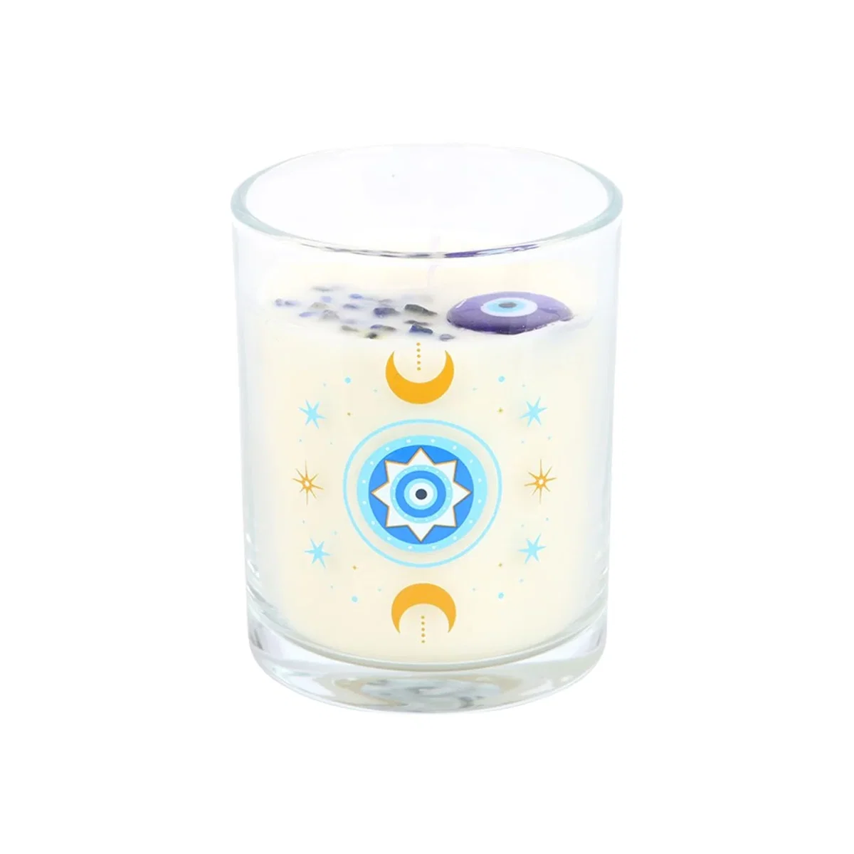 Something Different Under Watchful Eyes White Rose Candle - Blue – image 1
