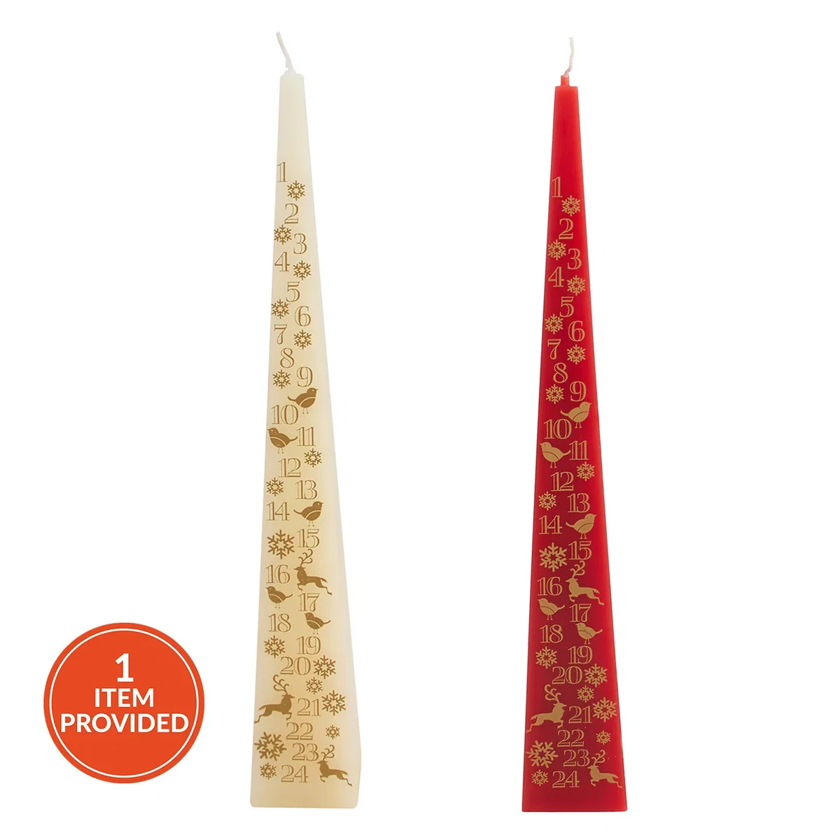 Red or Cream Advent Candle – image 2