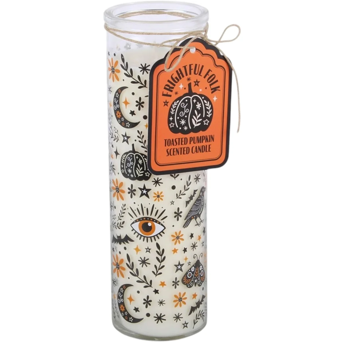Frightful Folk Print Scented Tube Candle – image 2