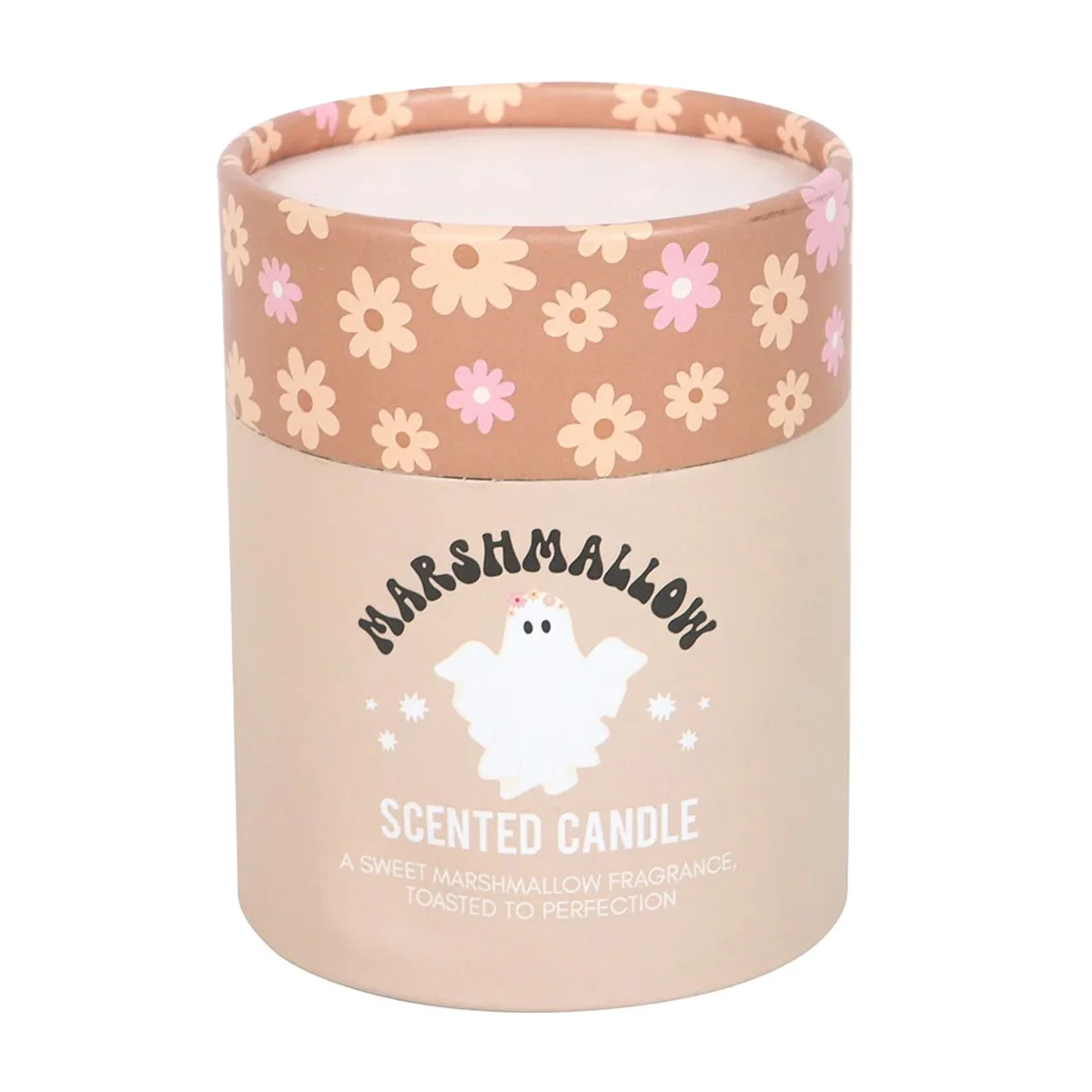 Something Different Ghost Toasted Marshmallow Scented Candle - Pink/White – image 2