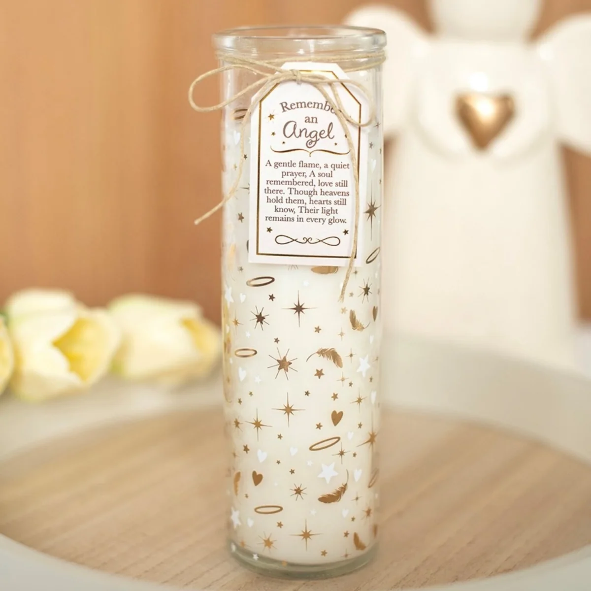 Remember an Angel Tube Candle - White – image 2