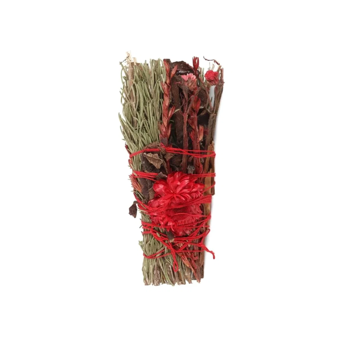 Something Different Yerba Santa Sage Plant Rosemary Smudge Stick Wand - Red/Brown