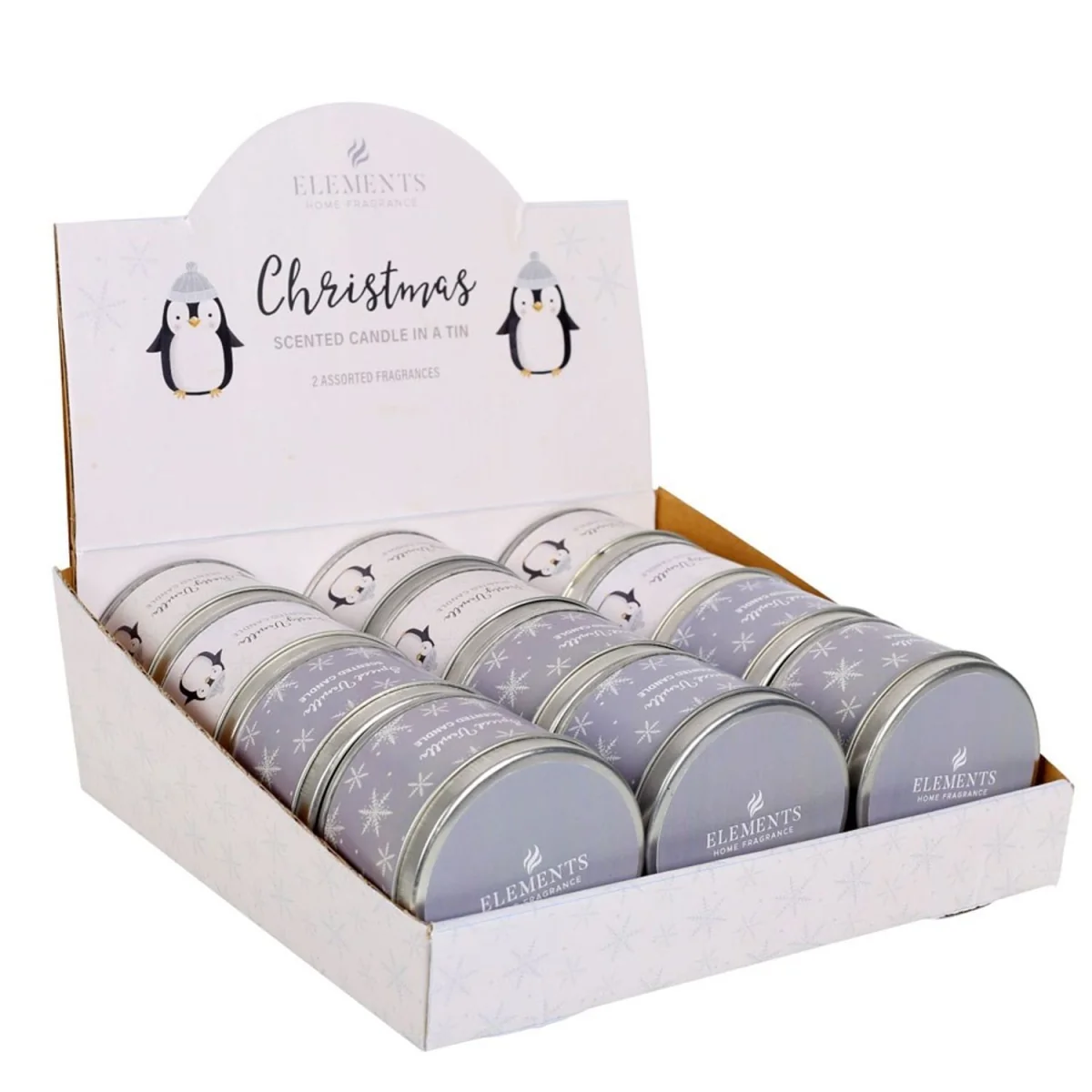 Something Different Parade Penguin Candle Set (Pack Of 12) - White – image 3