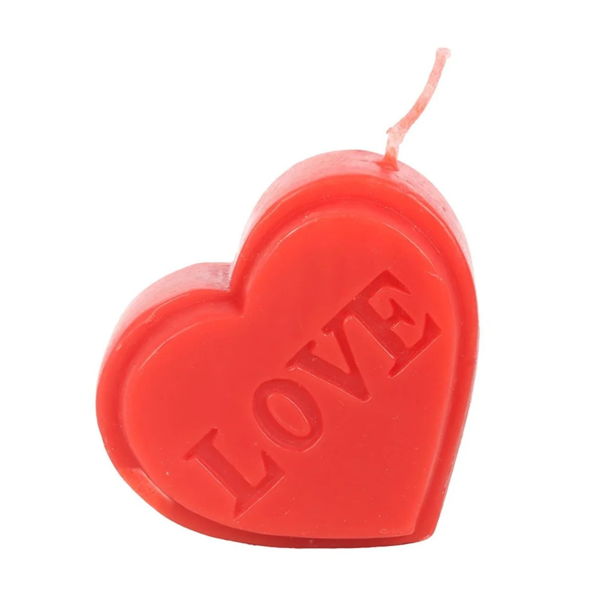 Something Different Love Heart Valentine`s Day Candle - Red – image 2