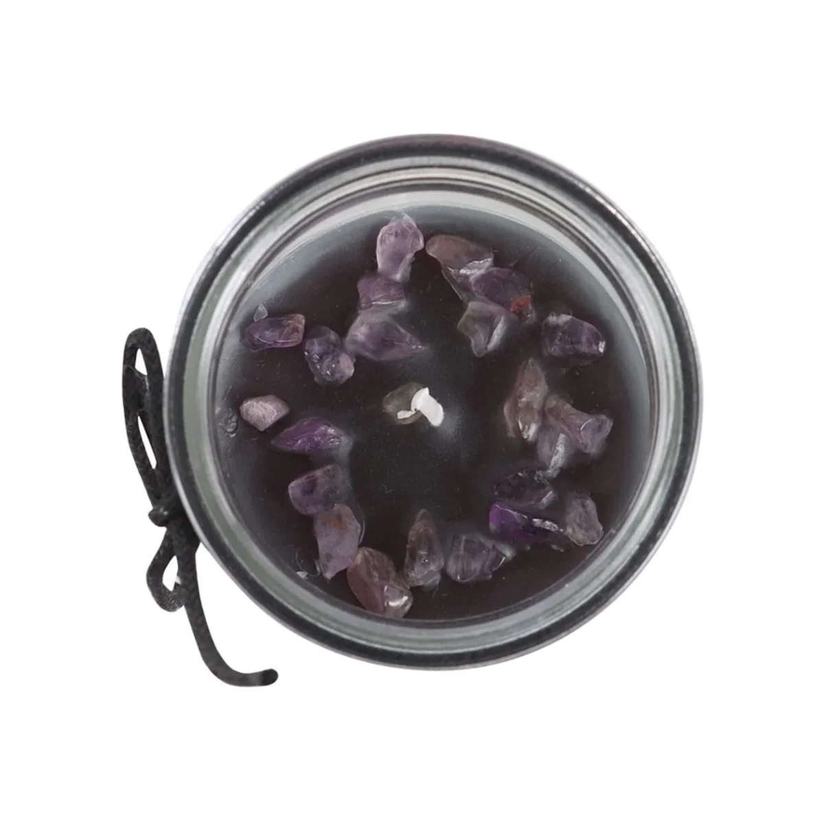 Something Different Jasmine Witch Amethyst Tube Candle - Black/Transparent – image 1