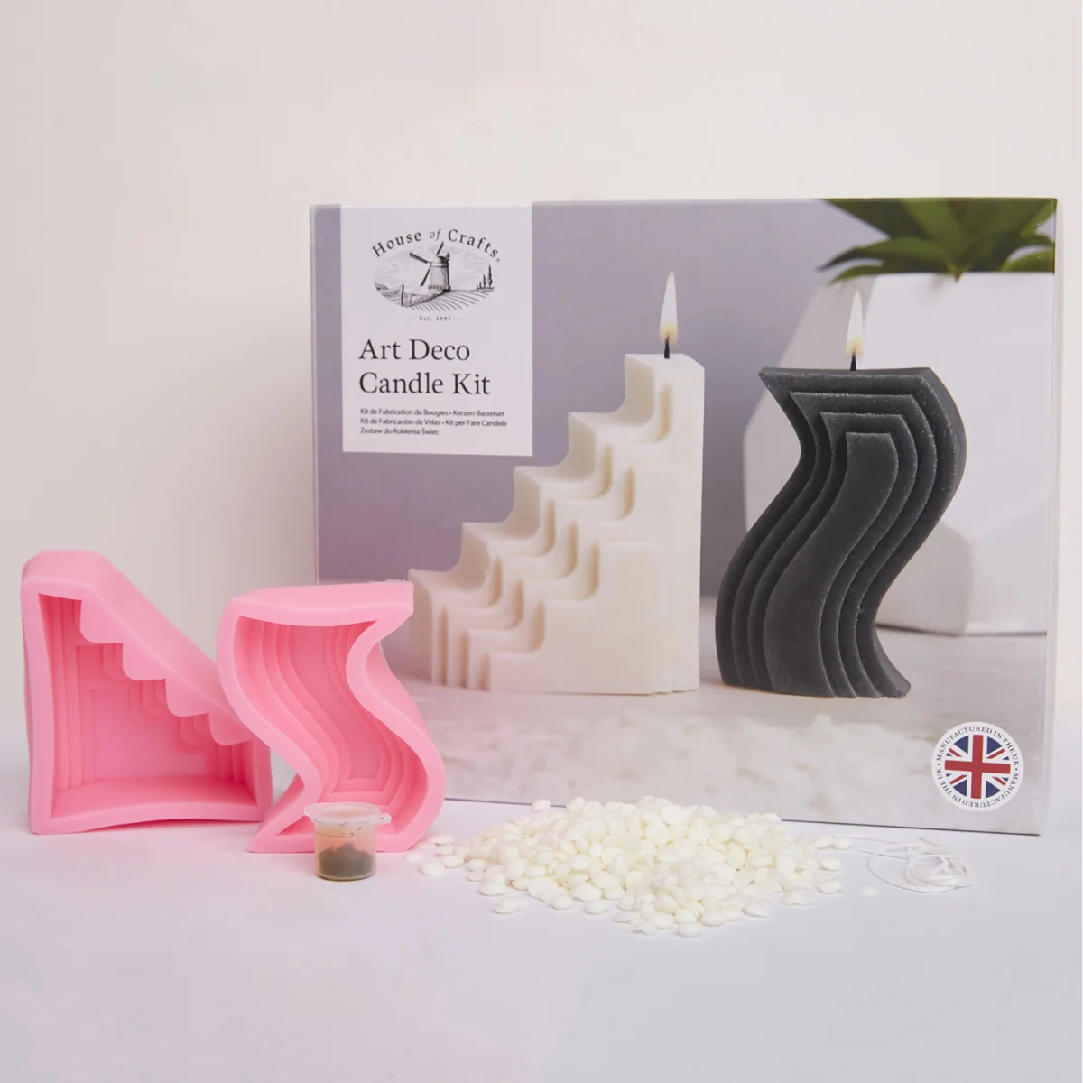 House of Crafts Candle Making Art Deco Black and White - Multiple Colours – image 4