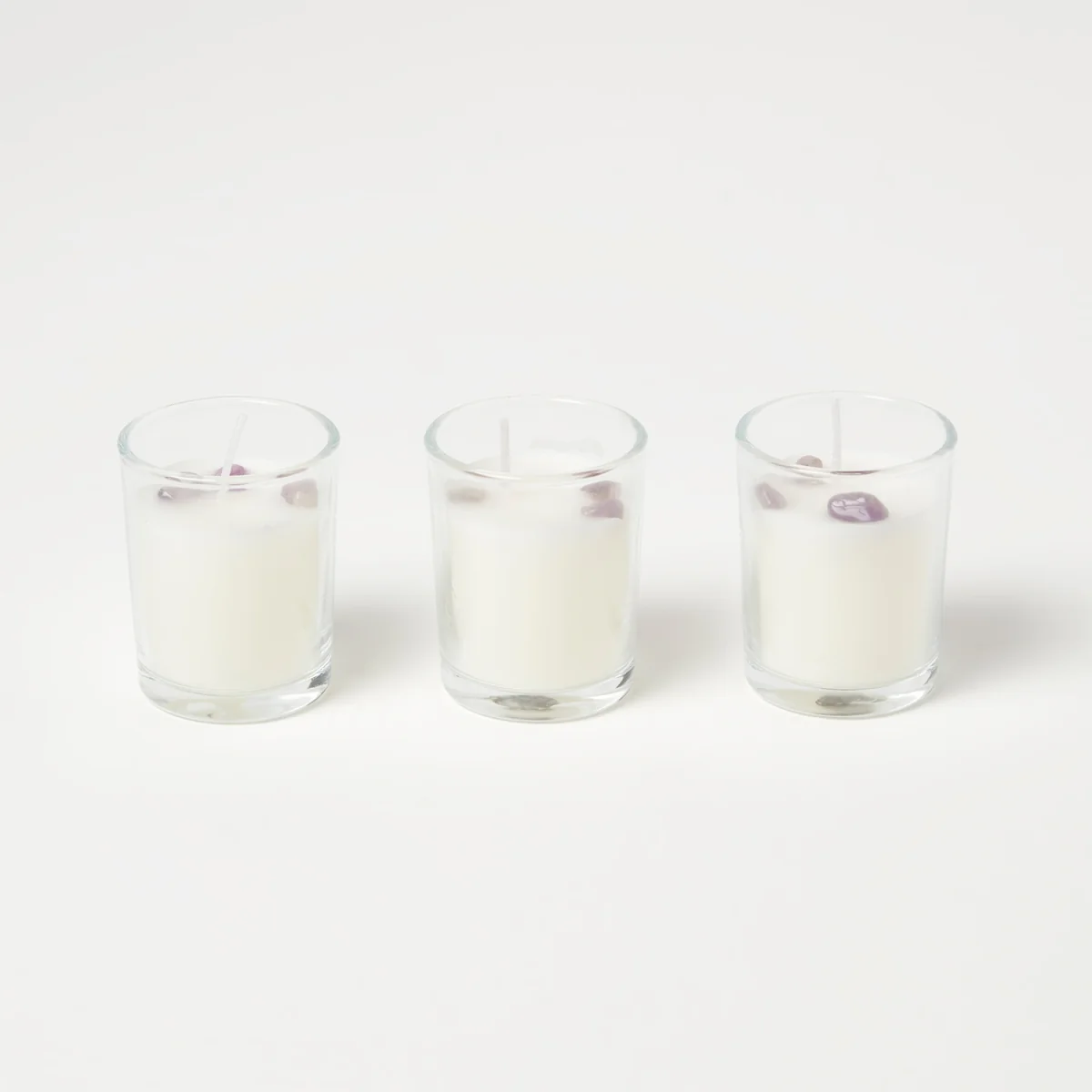 Amethyst Lavender Crystal Scented Candle Set Pack of 3 - Lavender – image 4