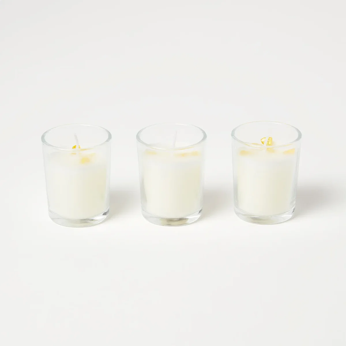 Crystal Scented Candle Gift Set Pack of 3 with Natural Gemstones - Yellow – image 3