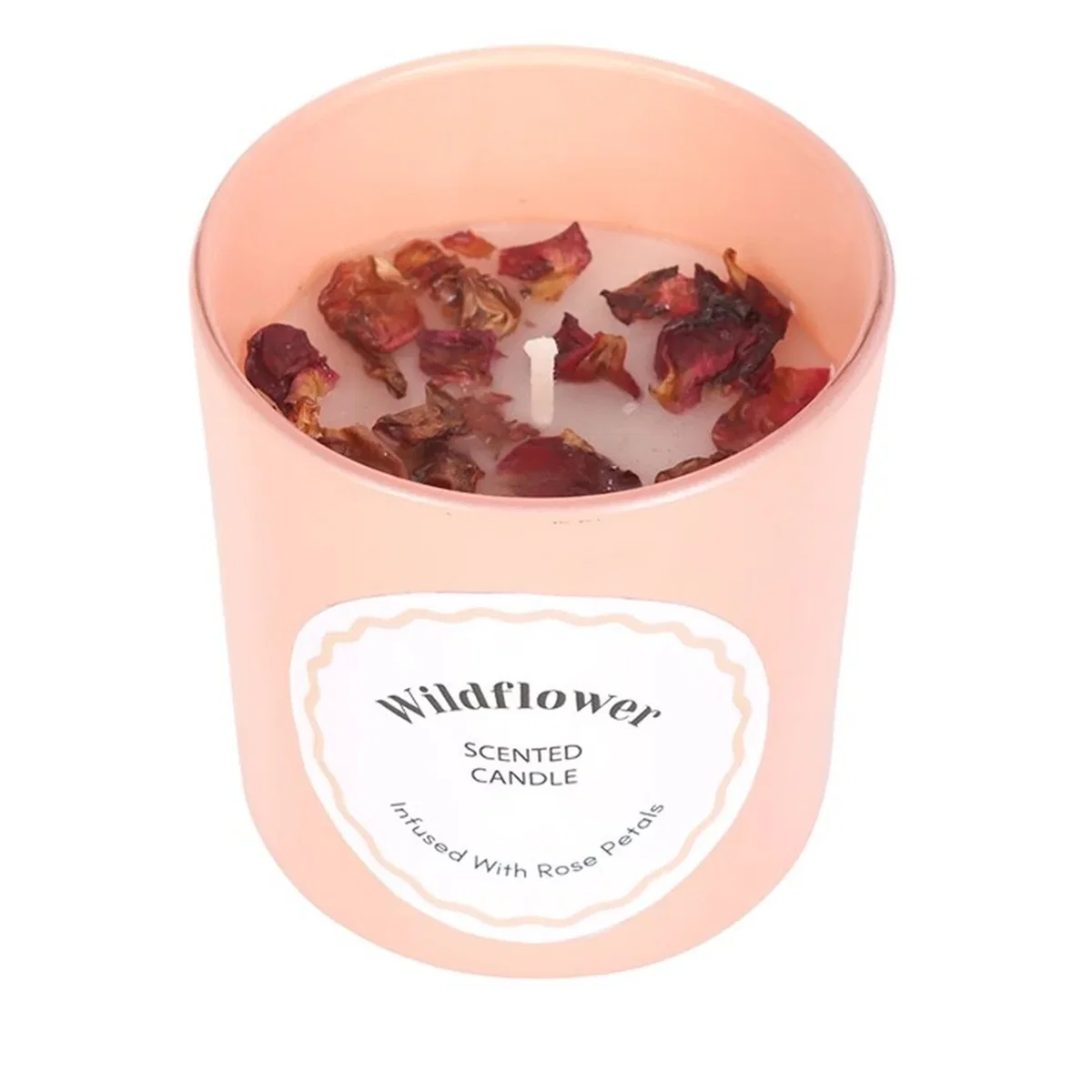 Wildflower Rose Petal Candle - Pink – image 2