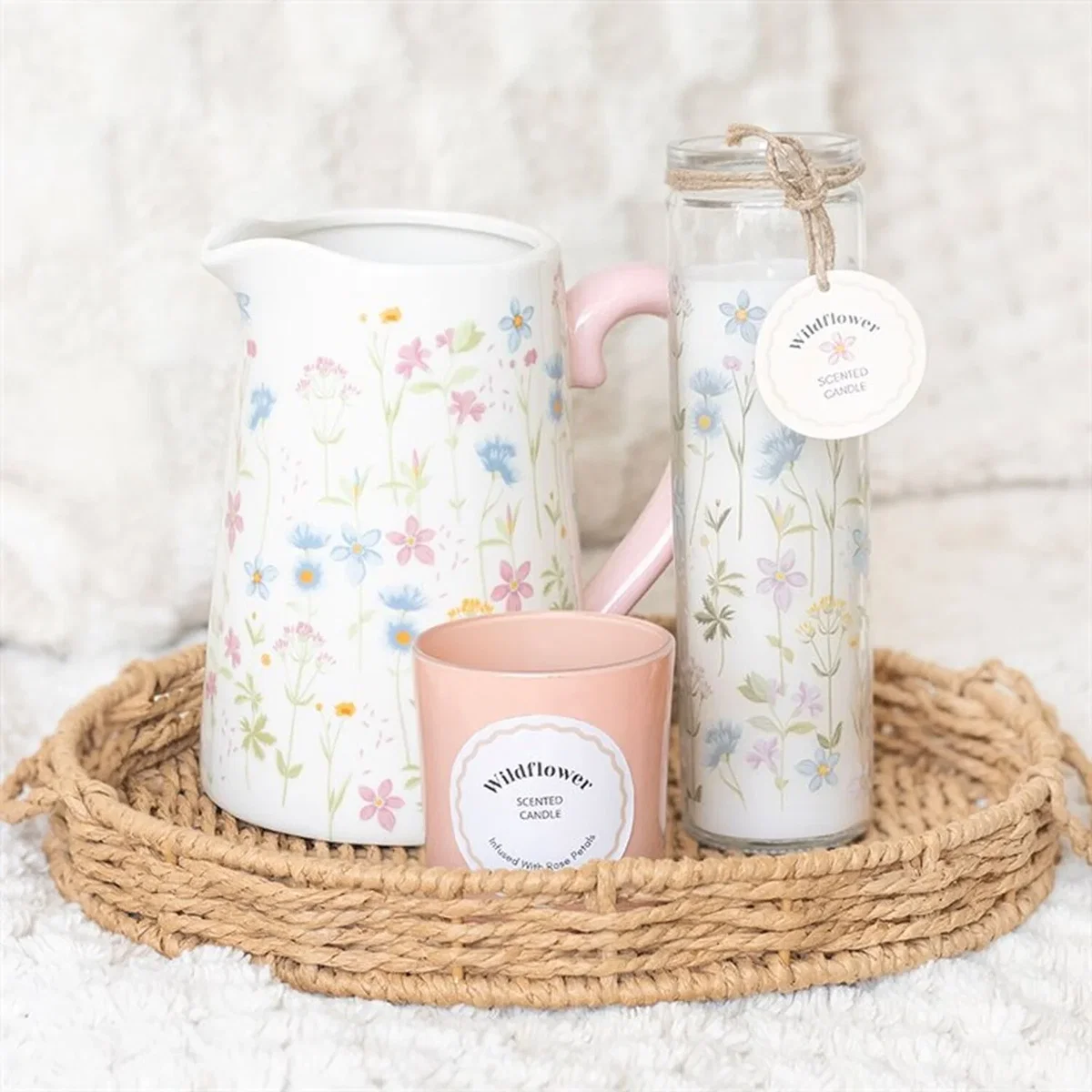 Wildflower Rose Petal Candle - Pink – image 4