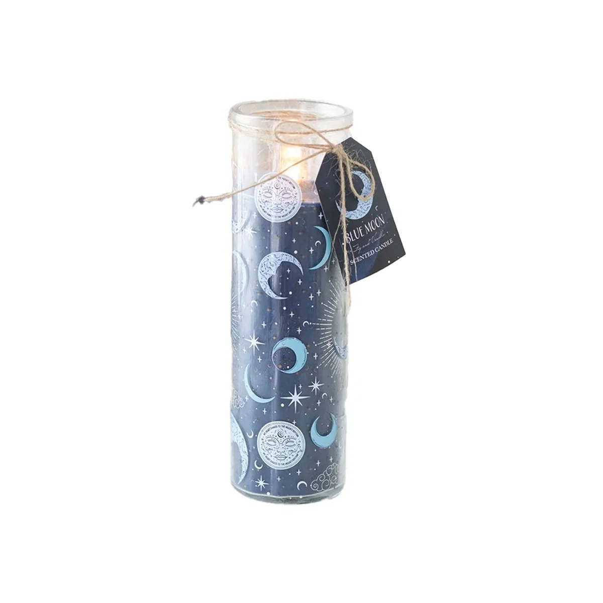Something Different Blue Moon Fig and Vanilla Tube Candle - Blue/Transparent – image 1