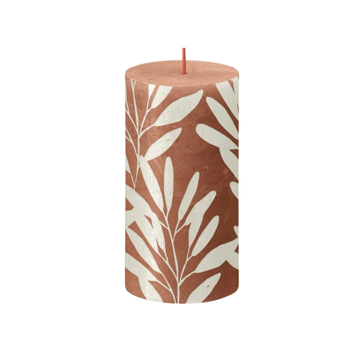 Rusty Pink Sage Bolsius Rustic Silhouette Candle - Pink