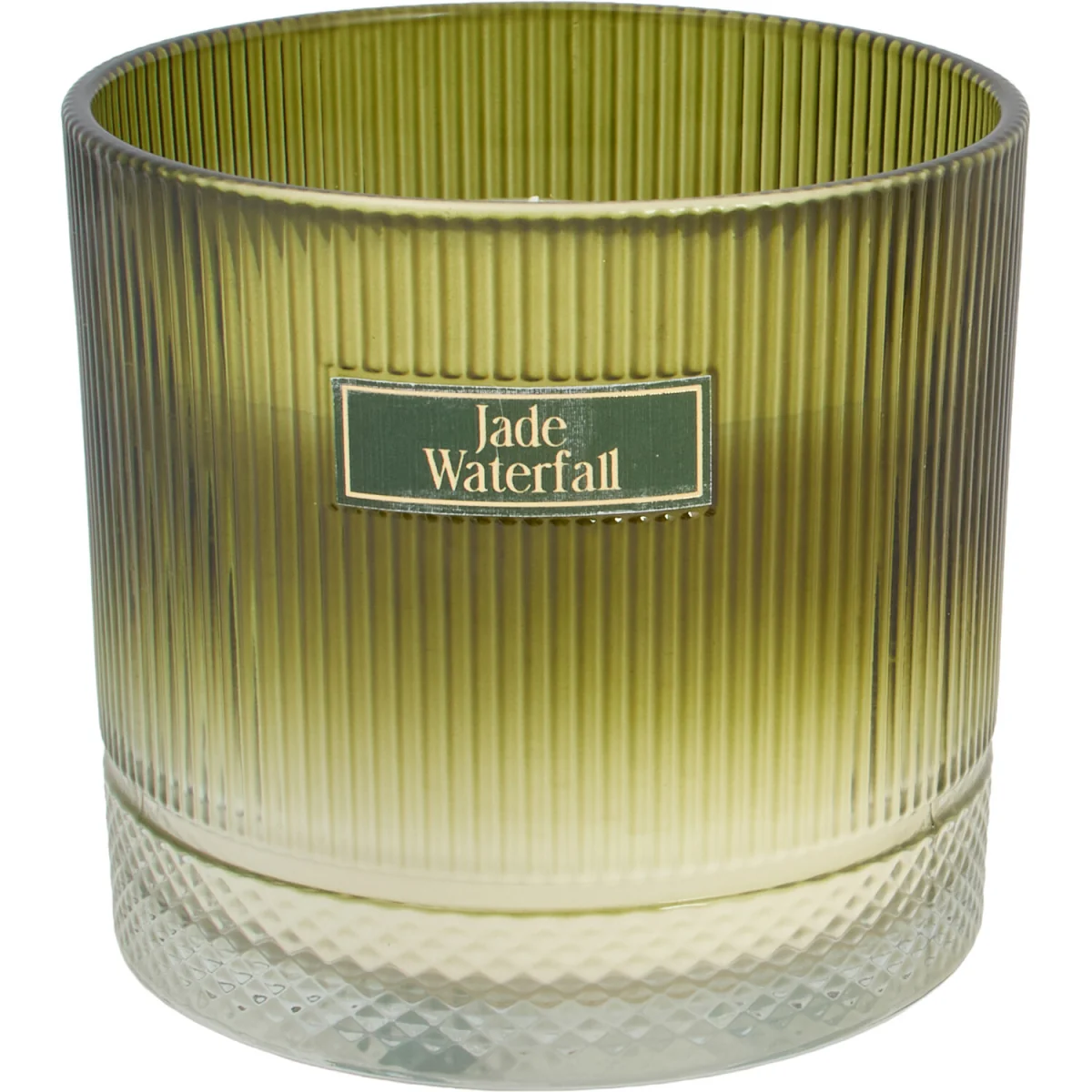 Jade Waterfall Large Ribbed Candle – image 2