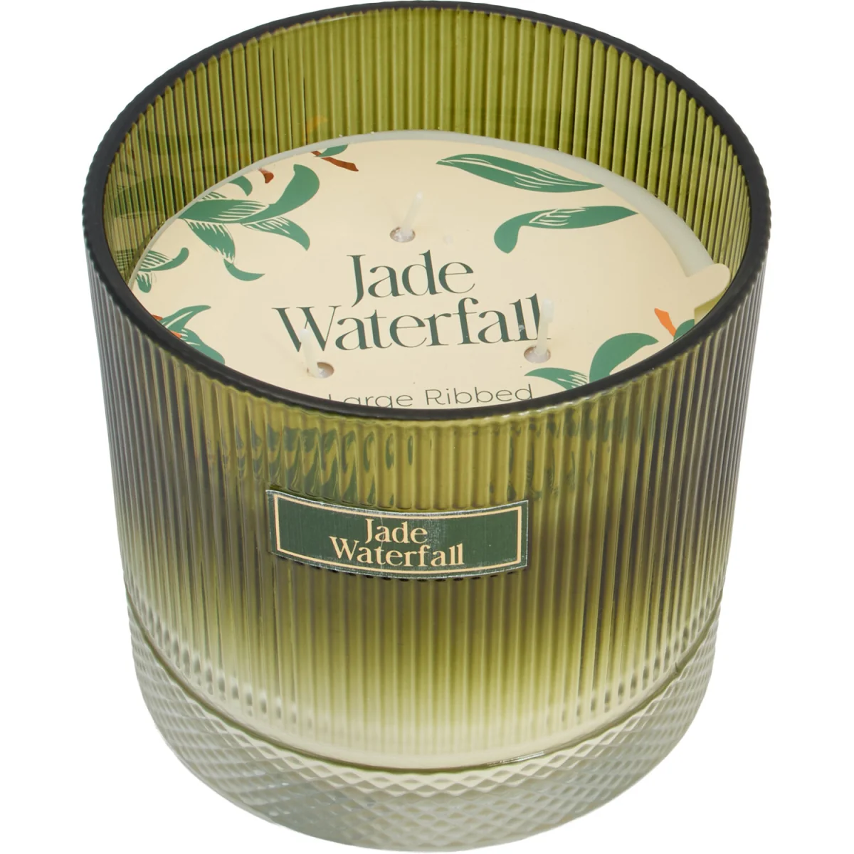 Jade Waterfall Large Ribbed Candle – image 3