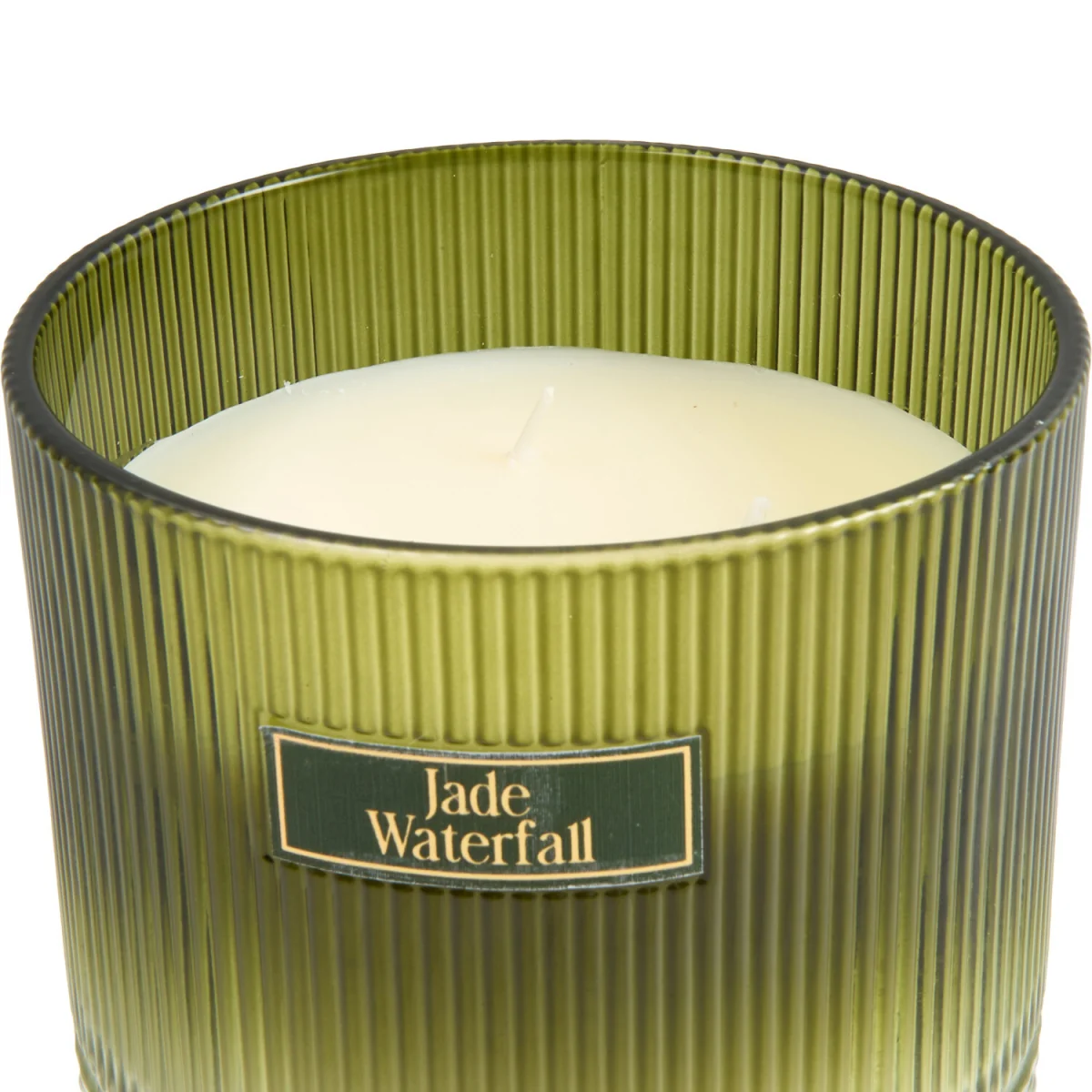 Jade Waterfall Large Ribbed Candle – image 4