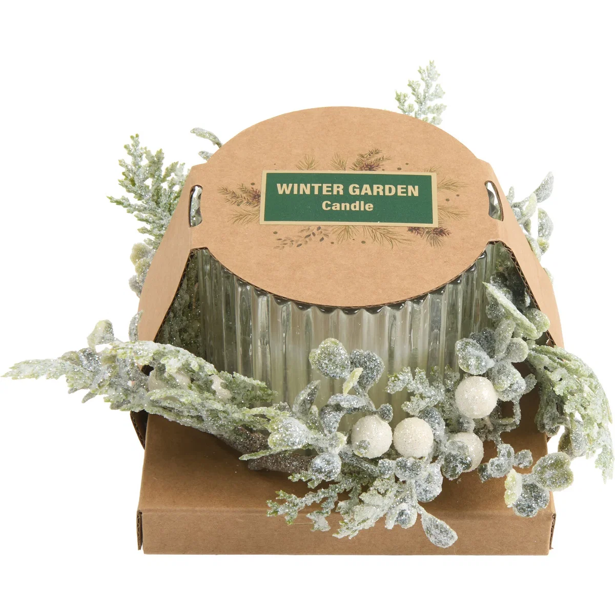 Winter Garden Candle with Floristry – image 2