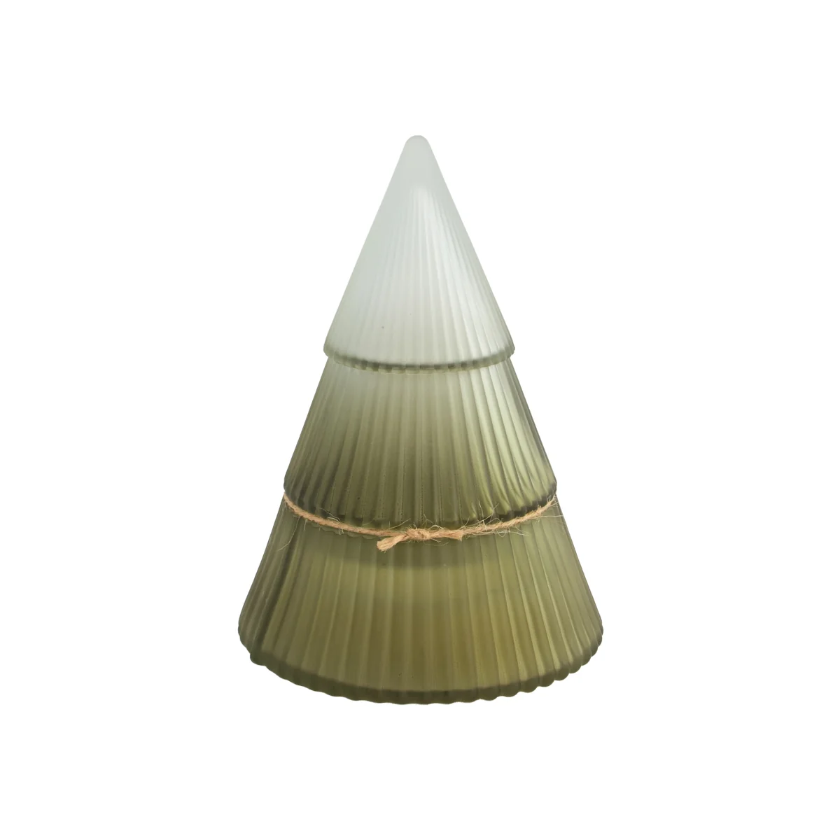 Spruce and Cedar Glass Tree Candle – image 1