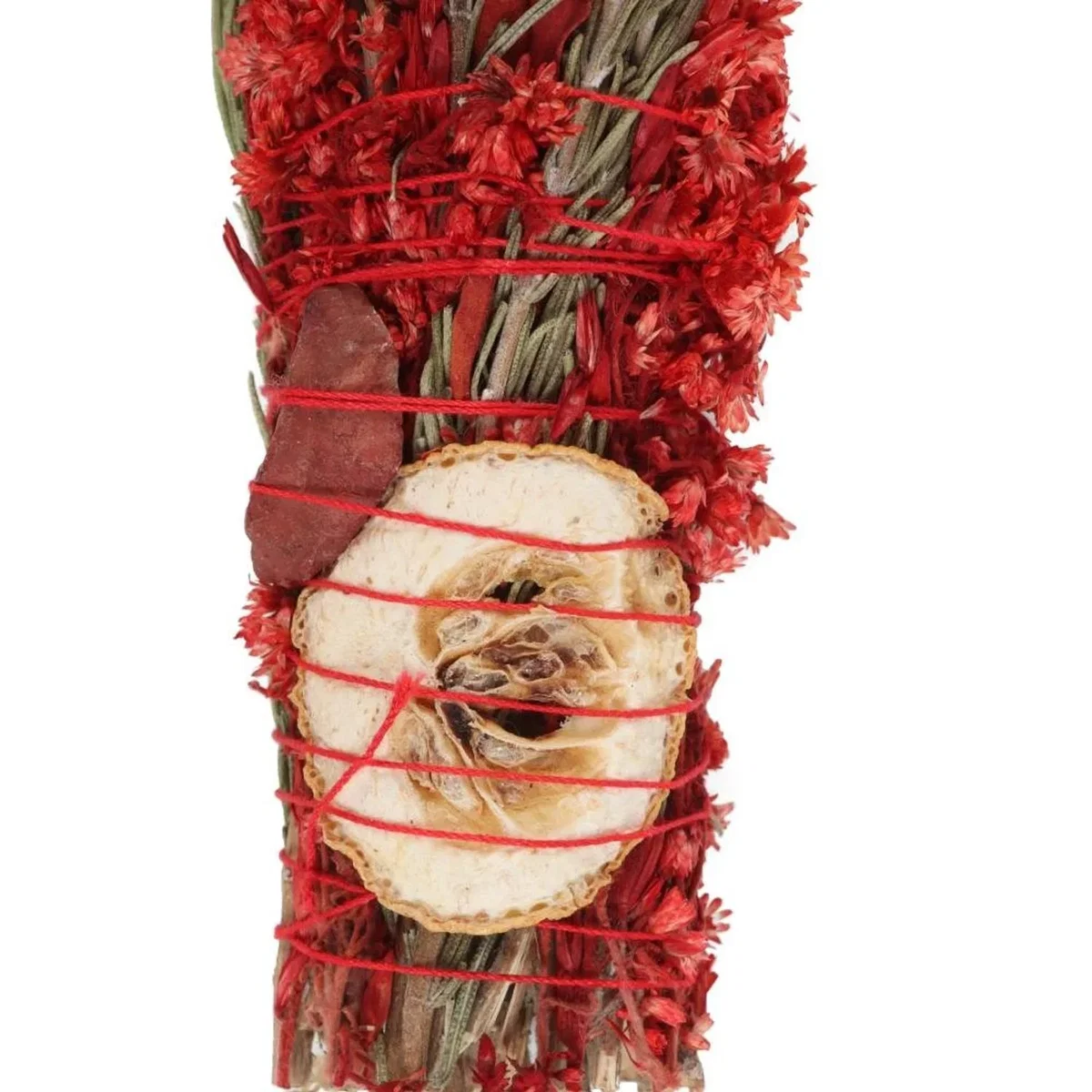 Something Different Ritual Rosemary Red Jasper Smudge Stick Wand - Red/Brown – image 2
