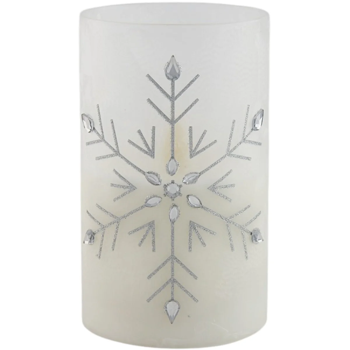 Snowflake LED Candles Set - White – image 2
