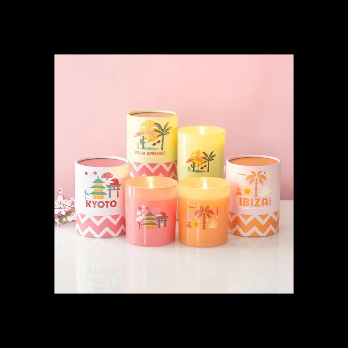 Ibiza Sunrise Apricot Neroli Scented Candle 28 Hour Burn - Orange – image 3